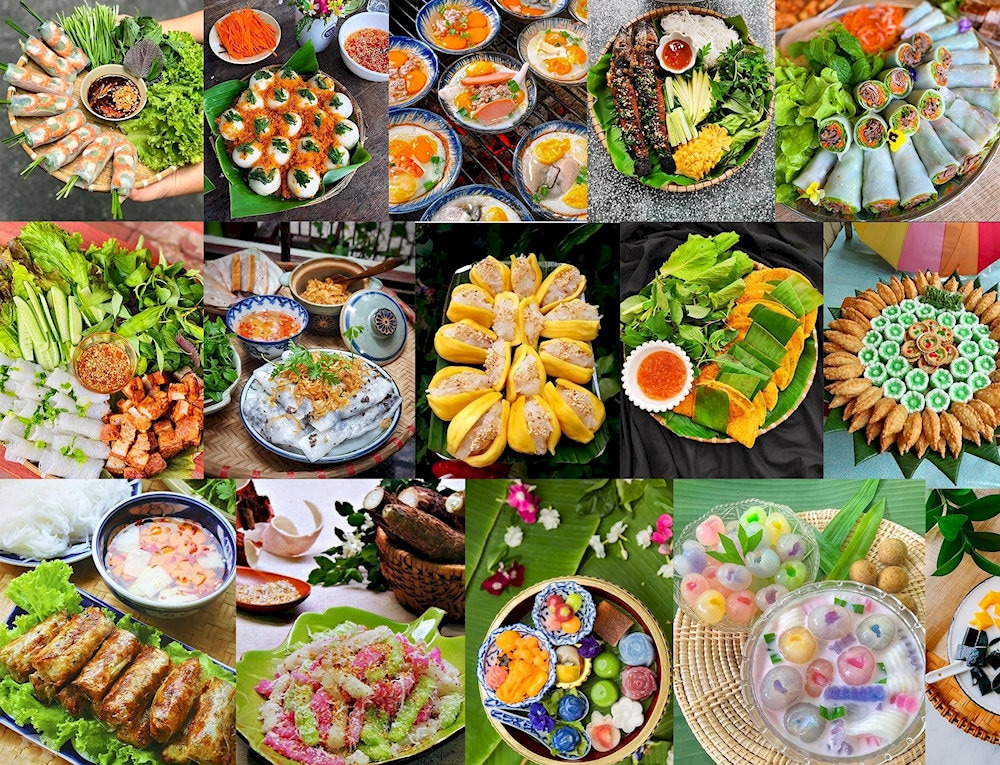 Discover Can Tho’s food paradise, where savory and sweet delights from grilled specialties to colorful desserts 